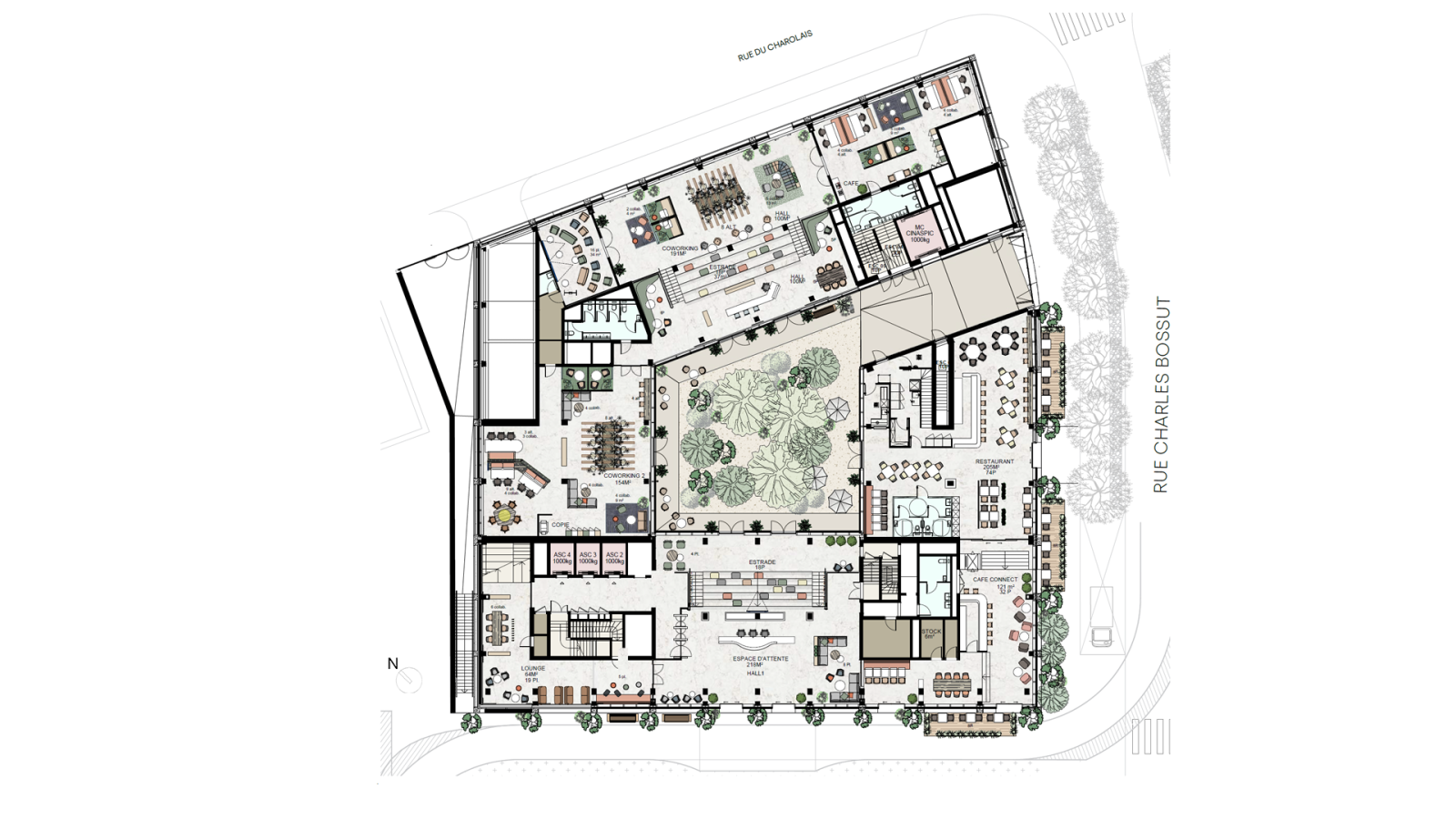 Messager - Ground floor space planning