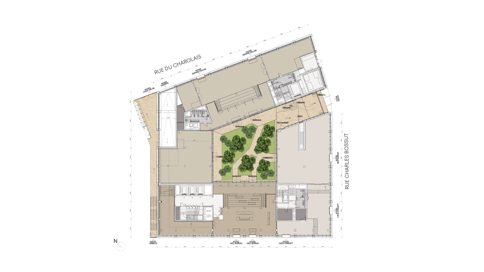 Messager - Ground floor plan