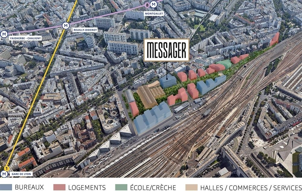 Ecological building Messager: Office Paris 12