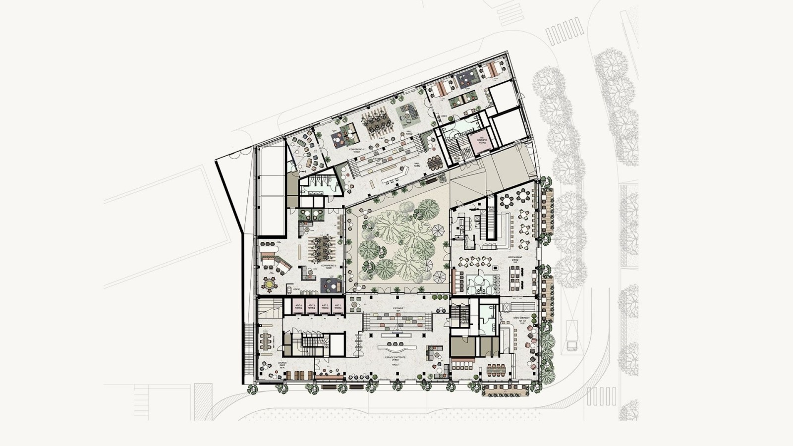 Messager - Ground floor space planning